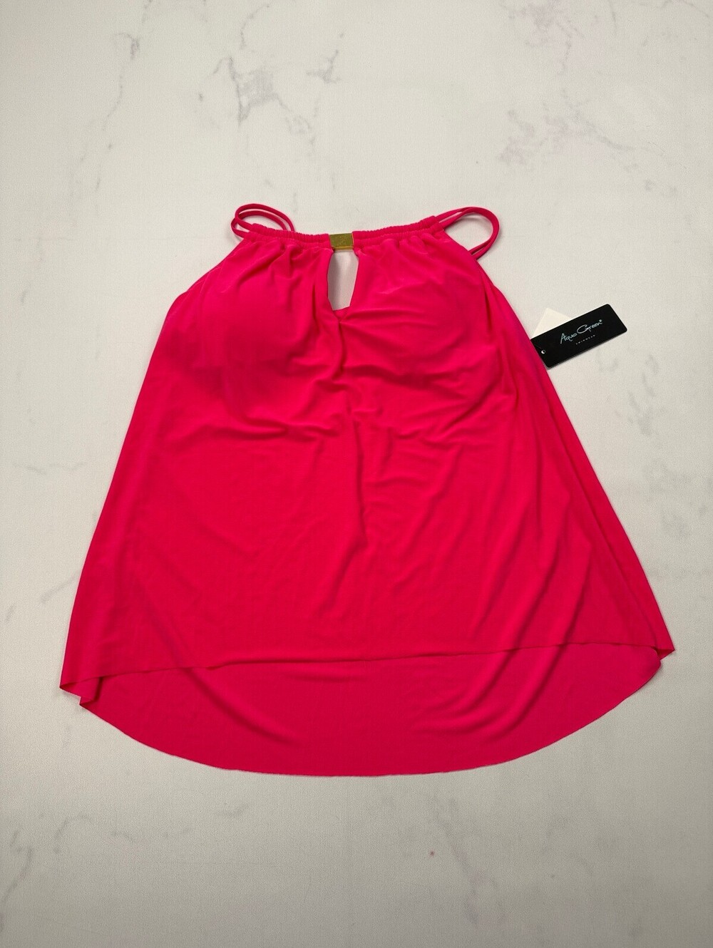 Aquagreen Keyhole Tank Top Pink Modern Feminine - Womens Medium NWT
